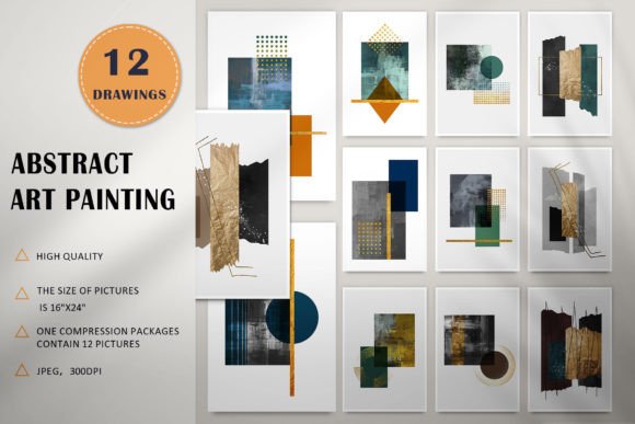 Abstract Geometric Art Painting: A Modern Canvas for Creativity and Design