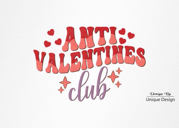 Anti Valentines Club PNG Sublimation -1: A Modern Design Element for Creative Professionals