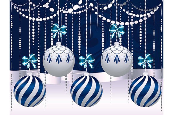 Blue and White Xmas Balls: Timeless Holiday Decor