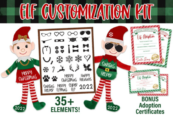 Christmas Elf Dress Up Kit SVG Bundle