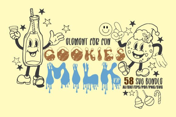 Cookies Milk 58 Elements SVG Bundle – Creative Possibilities