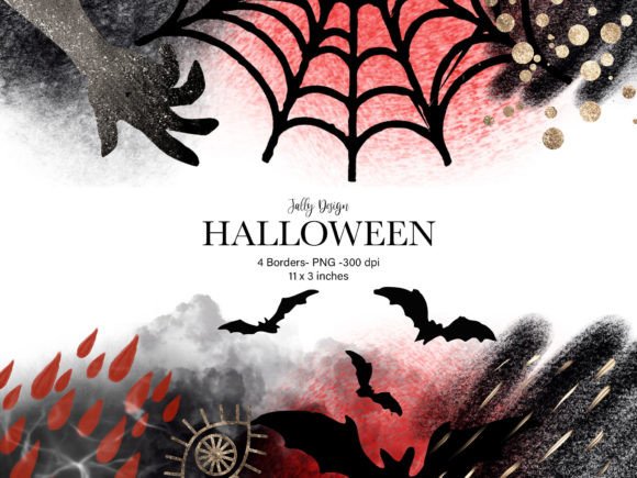 Dark Halloween Border Clip Art: Elevate Your Designs with Spooky Elegance