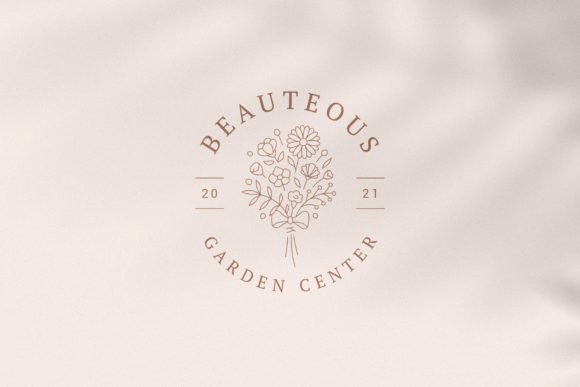 Elevate Your Brand Identity with Organic Elegant Wildflower Bouquet Logos