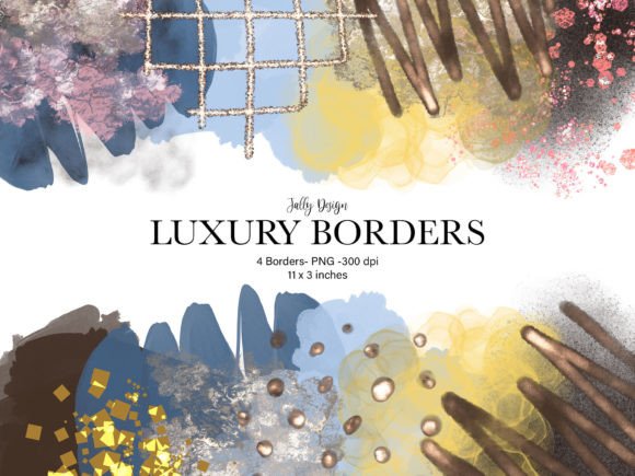 Elevating Visual Communication with Dreamy Luxury Boho Border Clip Art