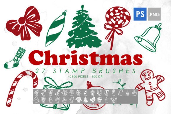 Enhance Your Holiday Designs with Christmas Stamp Brushes