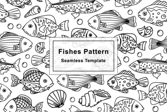 Fish Line Art Seamless Pattern: A Modern Design Staple for Creative Projects