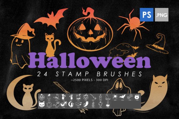 Halloween Stamp Brushes: Creative Tools for Spooky Designs