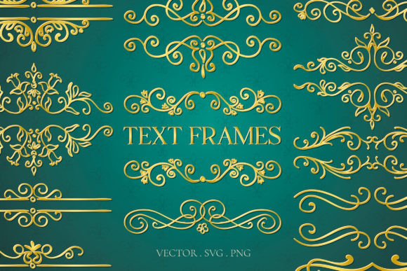 Hand Drawn Golden Colorful Text Frames: Elevating Brand Identity and Personal Projects