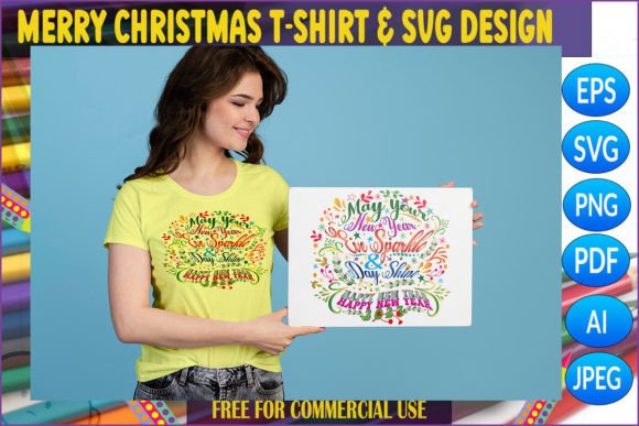 HAPPY NEW YEAR 2023 T-SHIRT DESIGN SVG: A Versatile and Festive Design for Every Occasion