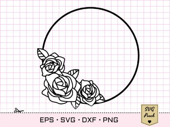 Mastering the Art of Digital Crafting with Rose Flower Wreath SVG Files