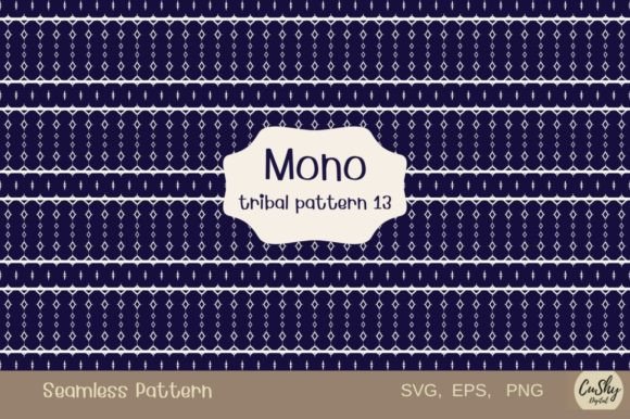 Mono Tribal Pattern13: A Unique Blend of Art and Utility for Modern Design