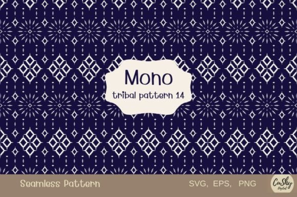 Mono Tribal Pattern14: A Unique Blend of Cultural Heritage and Modern Design
