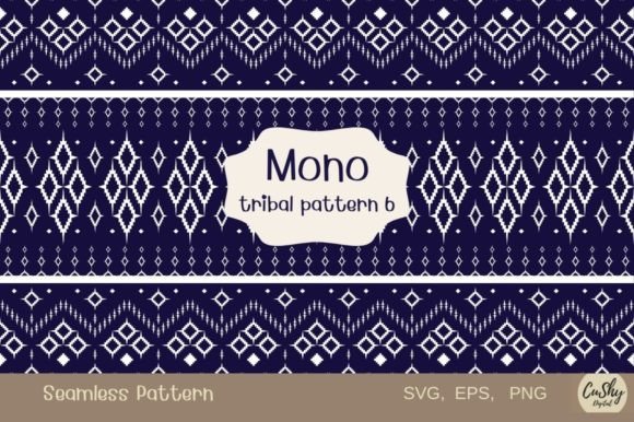Mono Tribal Pattern6: A Unique Design for Decor and Gifting