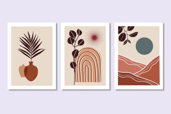 Mountain Wall Set Sun and Moon Poster: A Comprehensive Guide to Boho Abstract Art