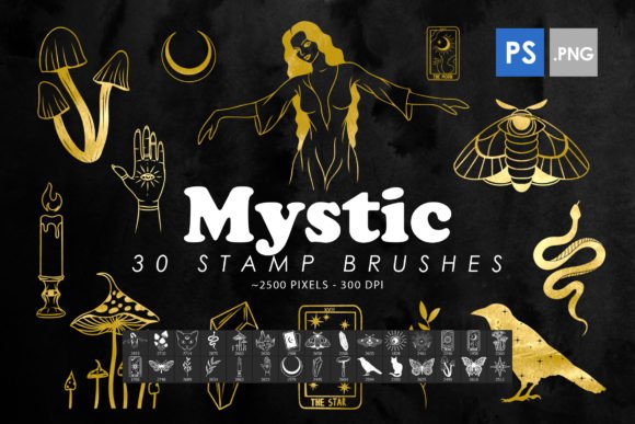 Mystic Stamp Brushes: Elevating Digital Art with High-Resolution Texture
