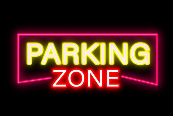 Parking Zone Lettering Neon Sign Font: A Versatile Tool for Eye-Catching Visuals