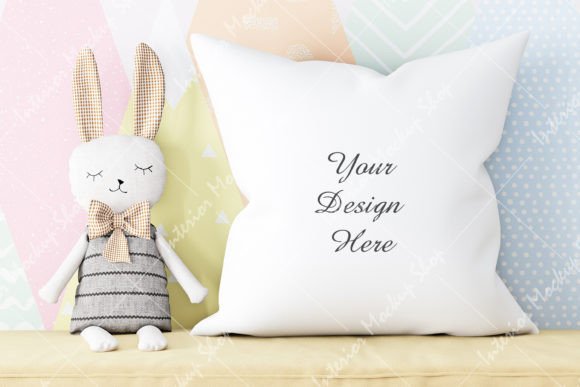 Pillow Mockup Kids - 218: A Versatile Tool for Showcasing Pillow Designs