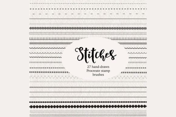 Procreate Stitches Brush Stamps: Elevate Your Fashion Illustrations and Sewing Designs