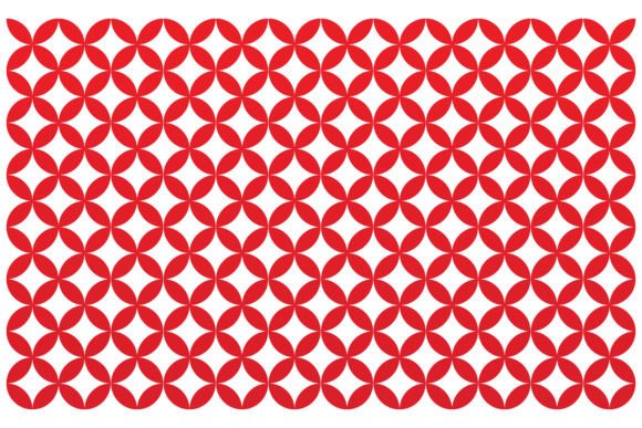 Red Colorful Mat Pattern Design