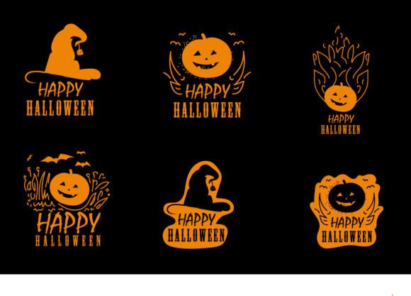 Set of Stylized Halloween Badges, Logos: A Strategic Design Asset for Seasonal Campaigns