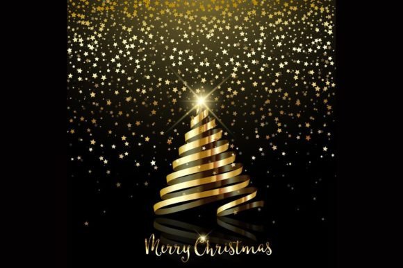 The Golden Christmas Tree: A Timeless Design Element for Holiday Projects