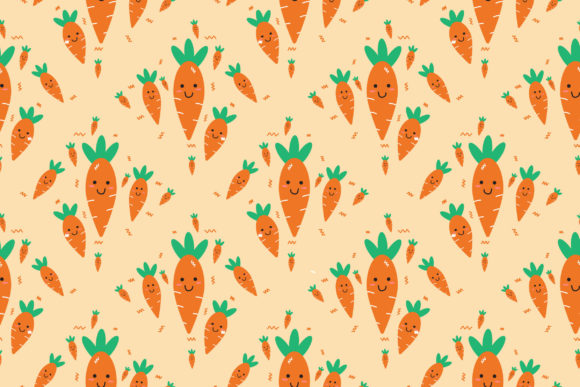 The Joyful Appeal of Cute Carrot Smiling: A Guide to Seamless Pattern Design for Fabric and Digital Use