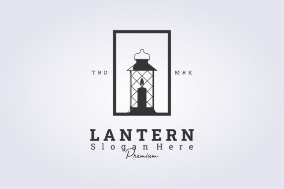 The Lantern Candle Badge Silhouette Logo: A Timeless Design for Modern Branding