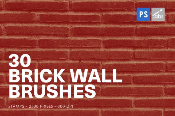 Transforming Digital Spaces with 30 Brick Wall Photoshop Stamp Brushes
