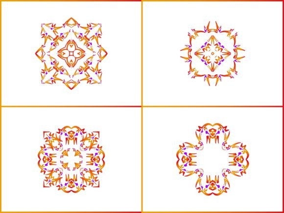 Tribal Orange Gradation: A Versatile Design Element