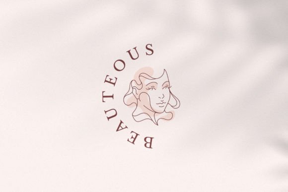 Woman Face Line Art Beauty Logo